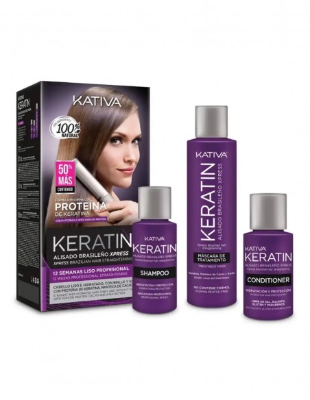 Kativa Keratin Xpress Alisado Brasileño | Perfumerías Gotta