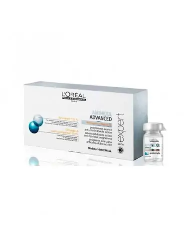 Aminexil Advance 10 Ampollas Tratamiento Intensivo Anticaída-Champú cabellos secos y estropeados